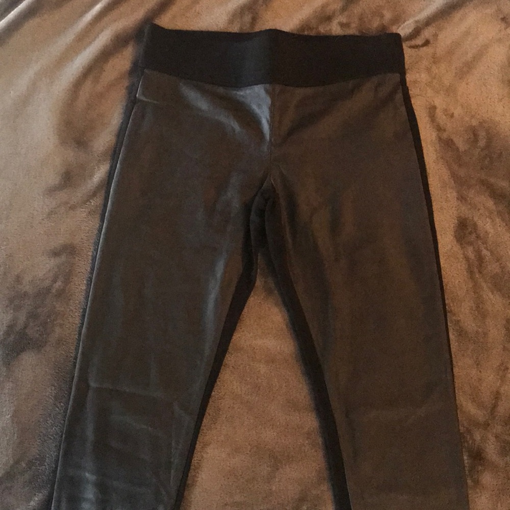Suede leggings